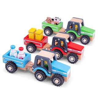 New Classic Toys - Traktor mit Anhänger und Tieren